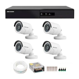 Instalação de Kit Vídeo-Vigilância 4 CAM