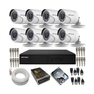 Instalação de Kit Vídeo-Vigilância 8 CAM c/ HDD